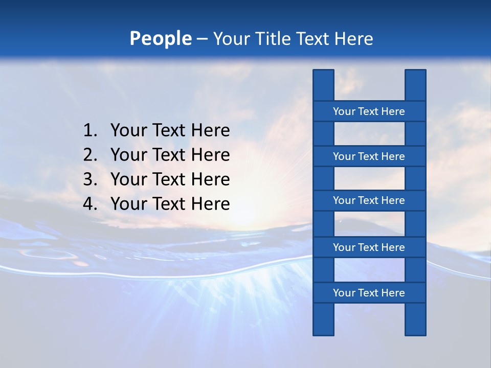 Ocean Surface Underwater PowerPoint Template
