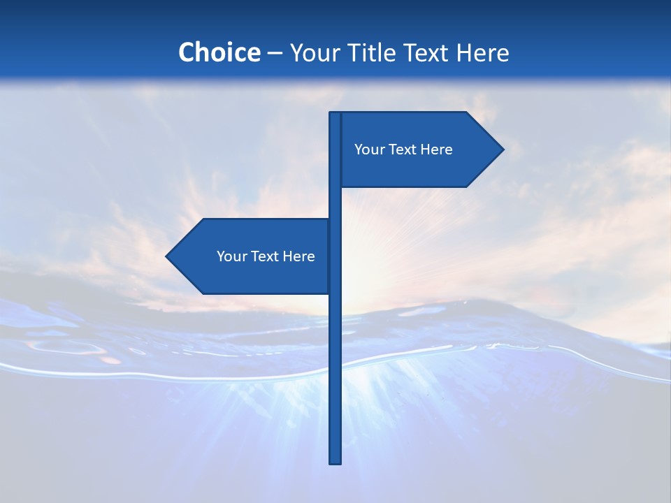 Ocean Surface Underwater PowerPoint Template