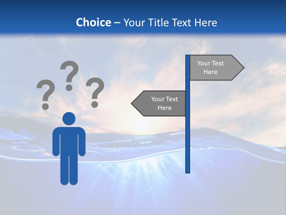Ocean Surface Underwater PowerPoint Template