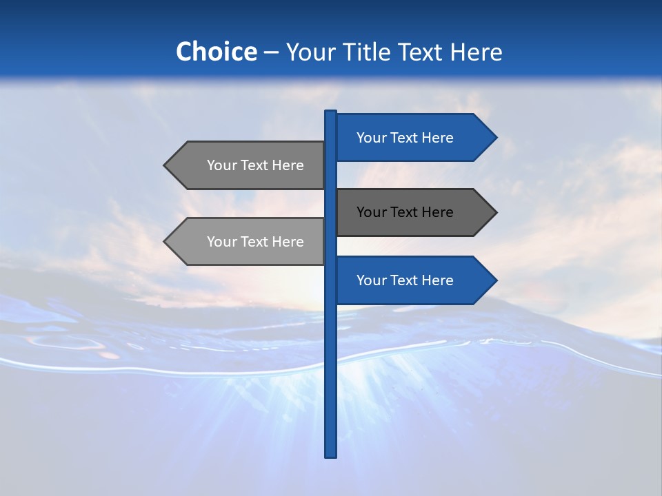 Ocean Surface Underwater PowerPoint Template