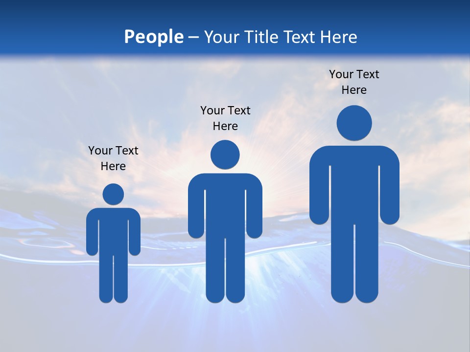 Ocean Surface Underwater PowerPoint Template