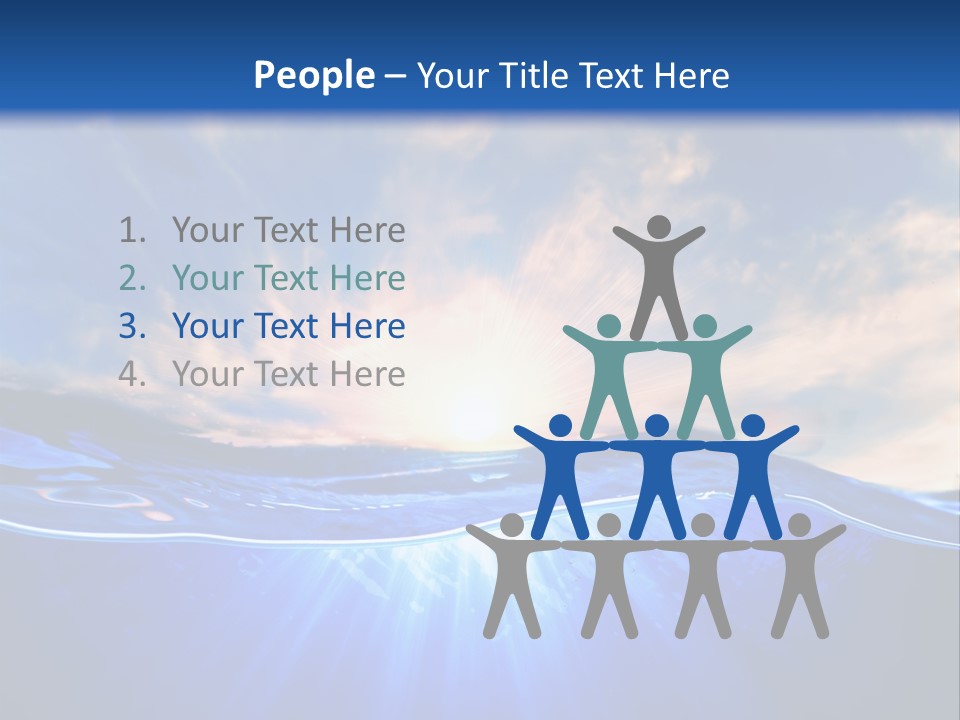 Ocean Surface Underwater PowerPoint Template