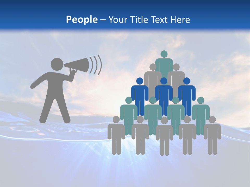 Ocean Surface Underwater PowerPoint Template