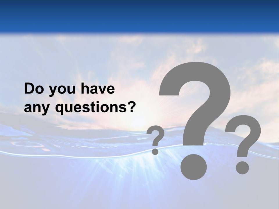 Ocean Surface Underwater PowerPoint Template