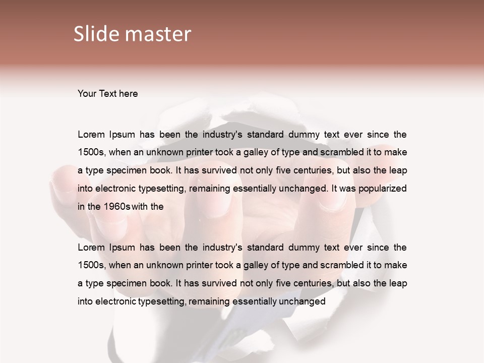 Manager Smile Male PowerPoint Template