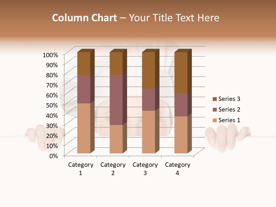 Peeking Looking Billboard PowerPoint Template