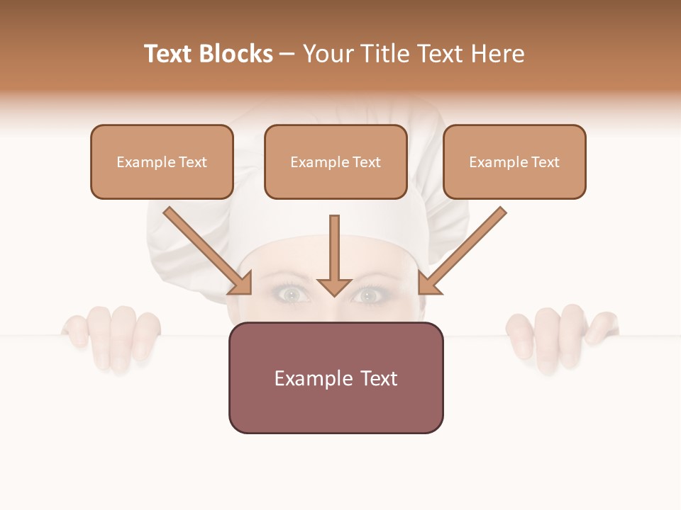 Peeking Looking Billboard PowerPoint Template