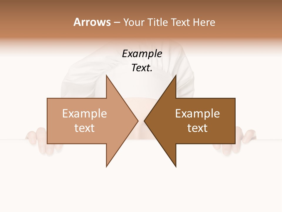 Peeking Looking Billboard PowerPoint Template