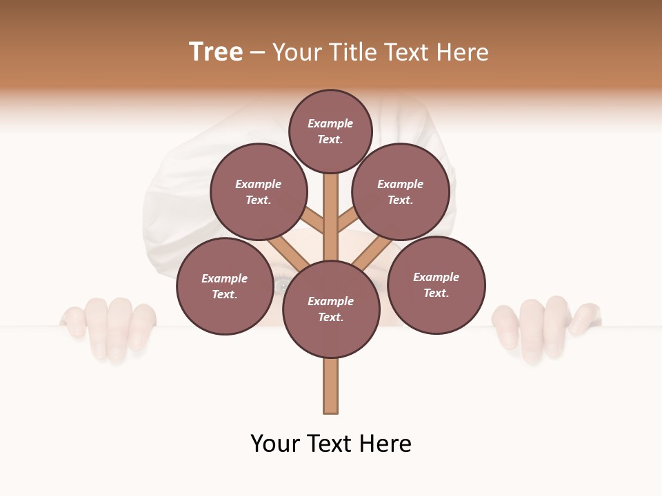 Peeking Looking Billboard PowerPoint Template