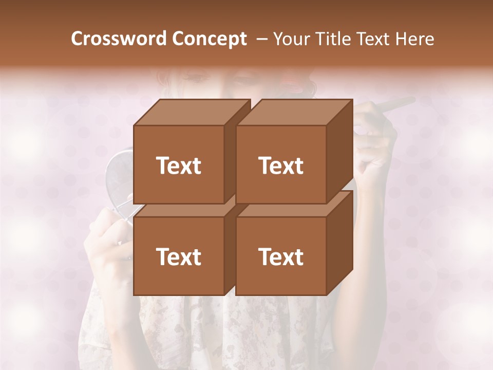 Pinup Care Hairdo PowerPoint Template