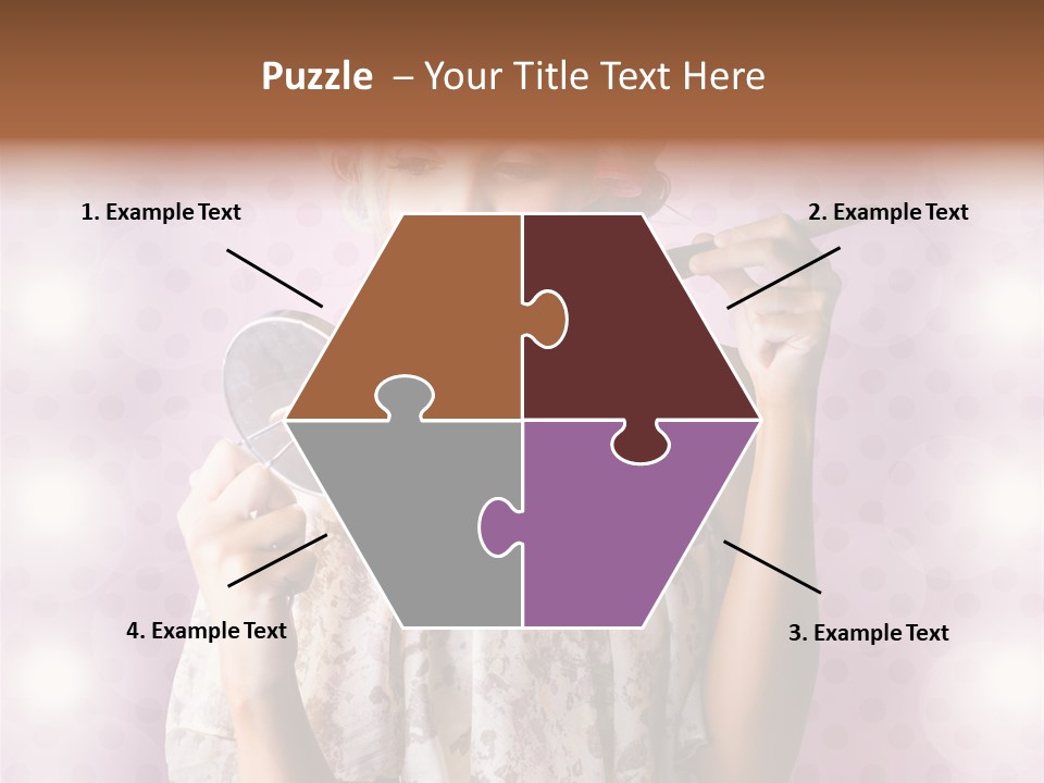 Pinup Care Hairdo PowerPoint Template