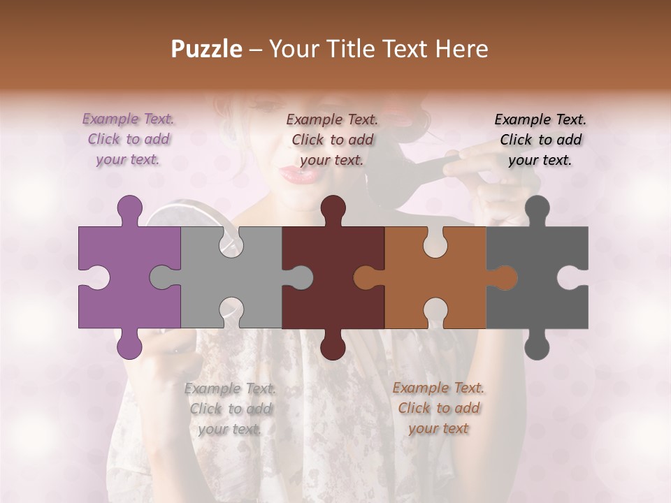 Pinup Care Hairdo PowerPoint Template