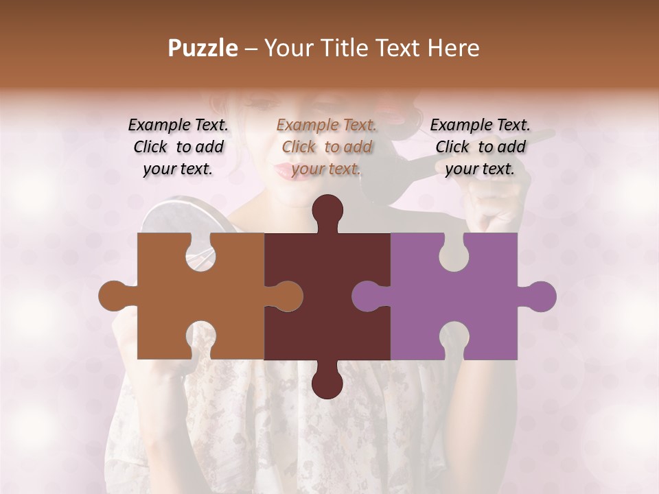 Pinup Care Hairdo PowerPoint Template