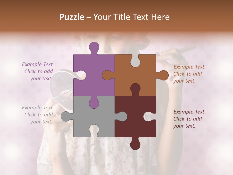 Pinup Care Hairdo PowerPoint Template