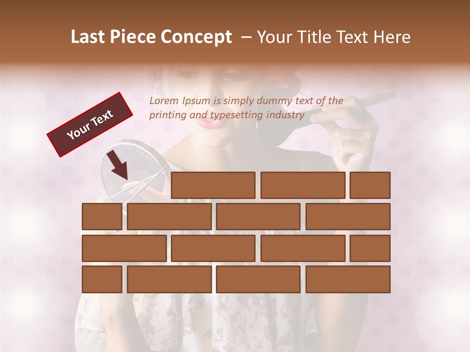 Pinup Care Hairdo PowerPoint Template