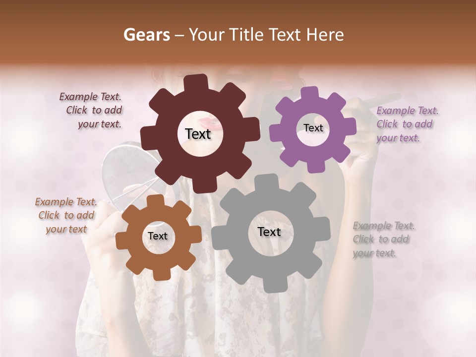 Pinup Care Hairdo PowerPoint Template