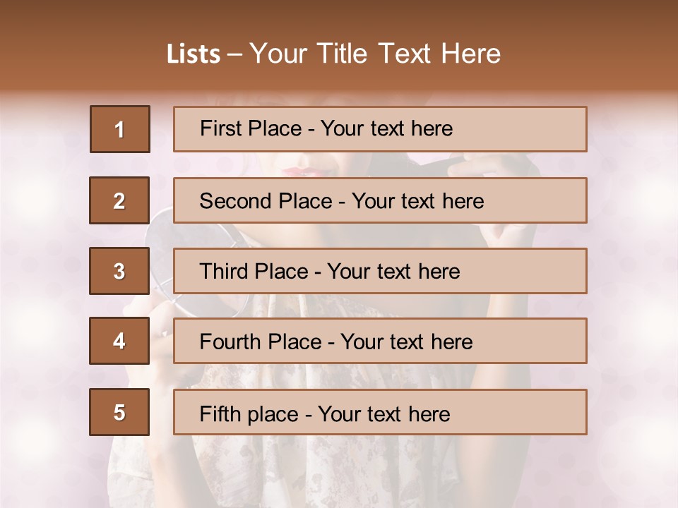 Pinup Care Hairdo PowerPoint Template