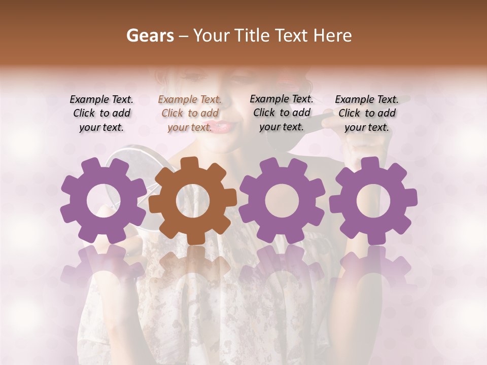 Pinup Care Hairdo PowerPoint Template