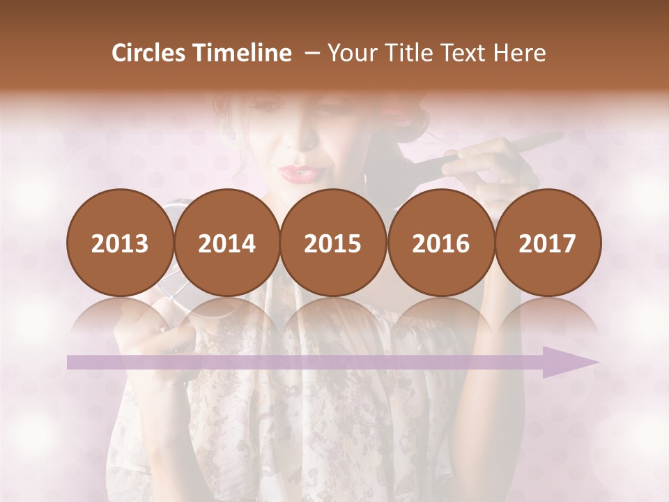 Pinup Care Hairdo PowerPoint Template