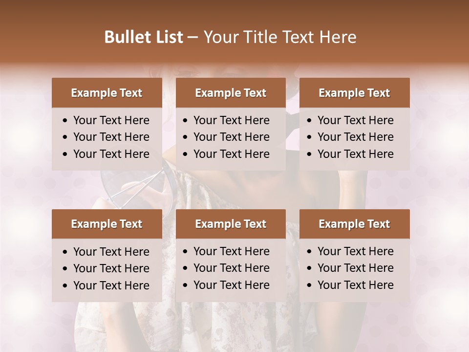 Pinup Care Hairdo PowerPoint Template