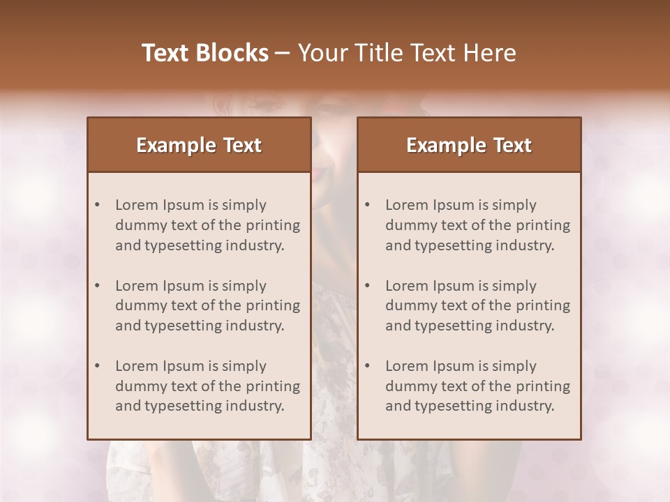 Pinup Care Hairdo PowerPoint Template