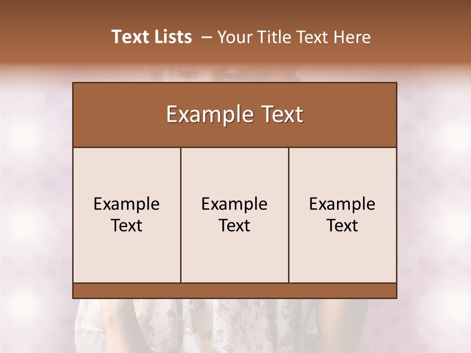 Pinup Care Hairdo PowerPoint Template