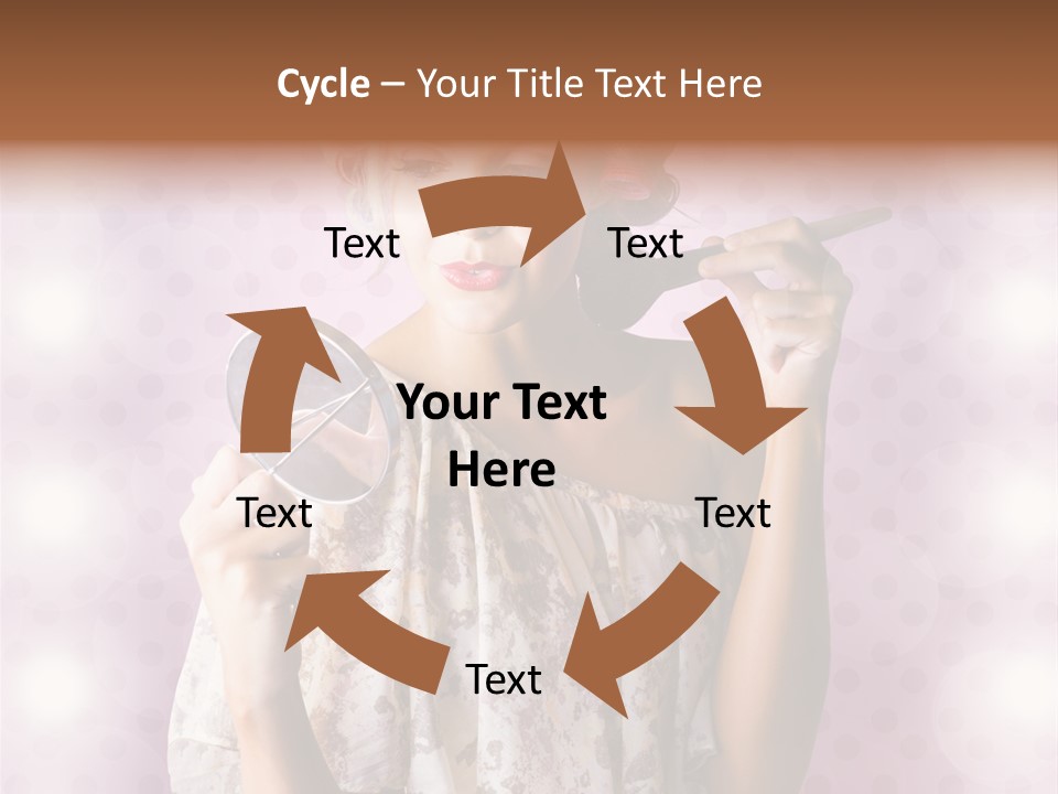 Pinup Care Hairdo PowerPoint Template