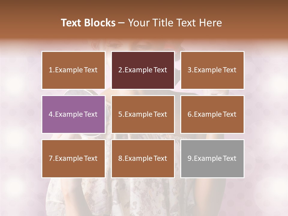 Pinup Care Hairdo PowerPoint Template