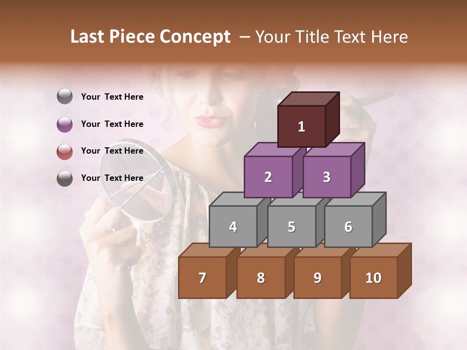 Pinup Care Hairdo PowerPoint Template