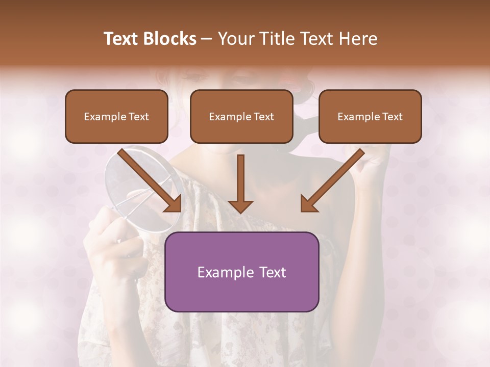 Pinup Care Hairdo PowerPoint Template