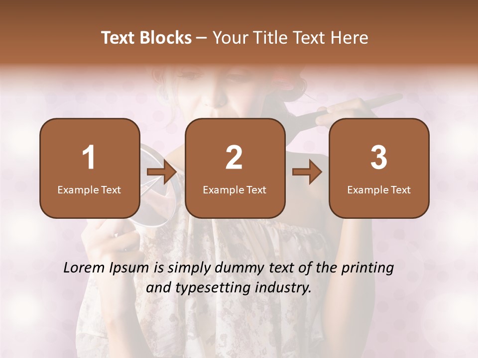 Pinup Care Hairdo PowerPoint Template