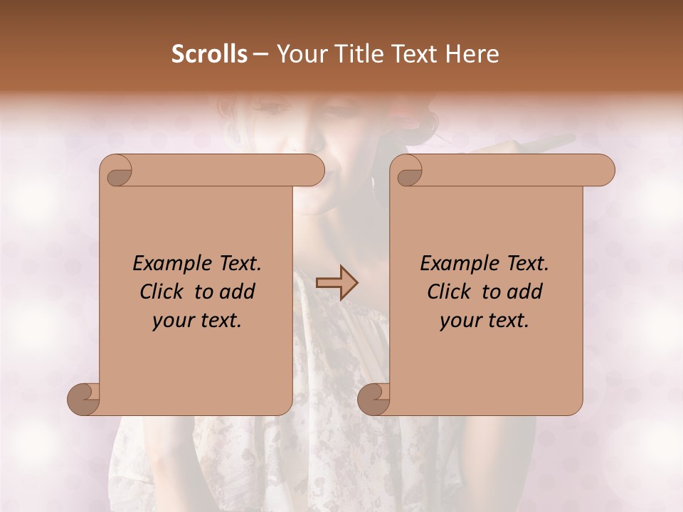 Pinup Care Hairdo PowerPoint Template