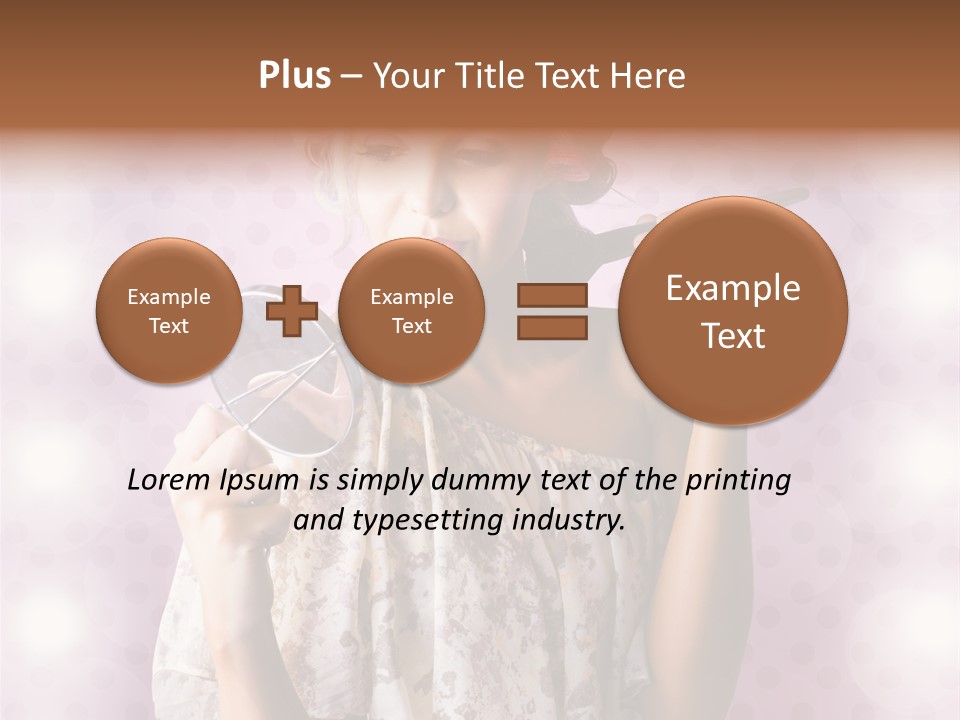 Pinup Care Hairdo PowerPoint Template