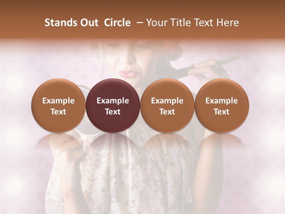 Pinup Care Hairdo PowerPoint Template