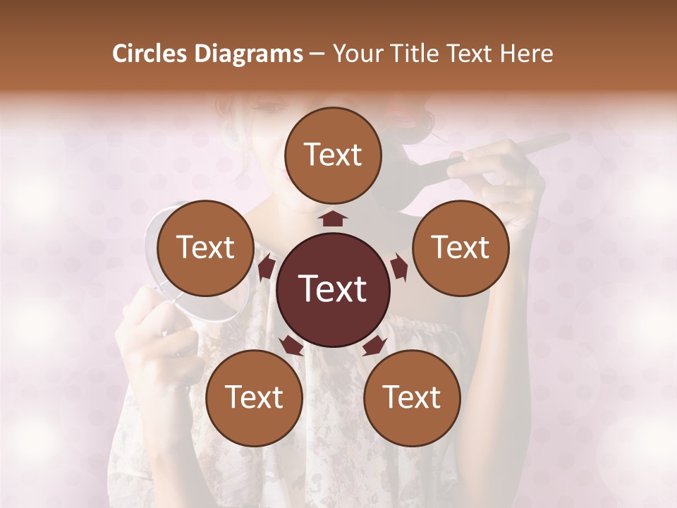 Pinup Care Hairdo PowerPoint Template