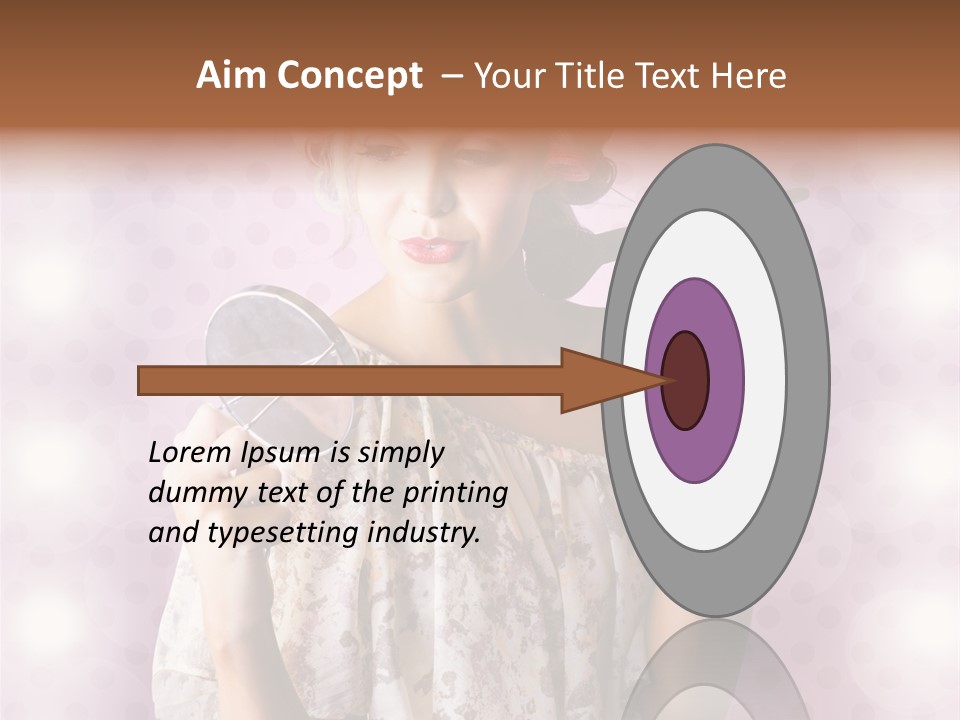 Pinup Care Hairdo PowerPoint Template