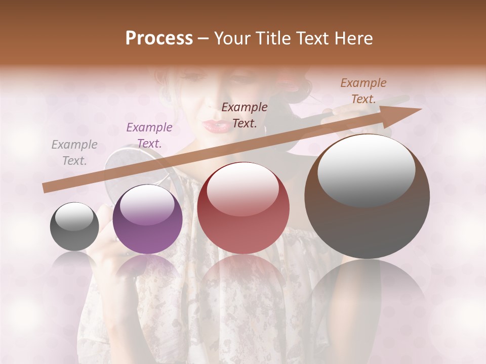 Pinup Care Hairdo PowerPoint Template