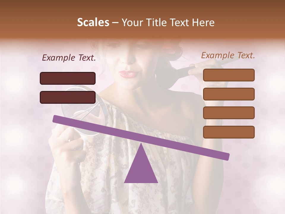 Pinup Care Hairdo PowerPoint Template
