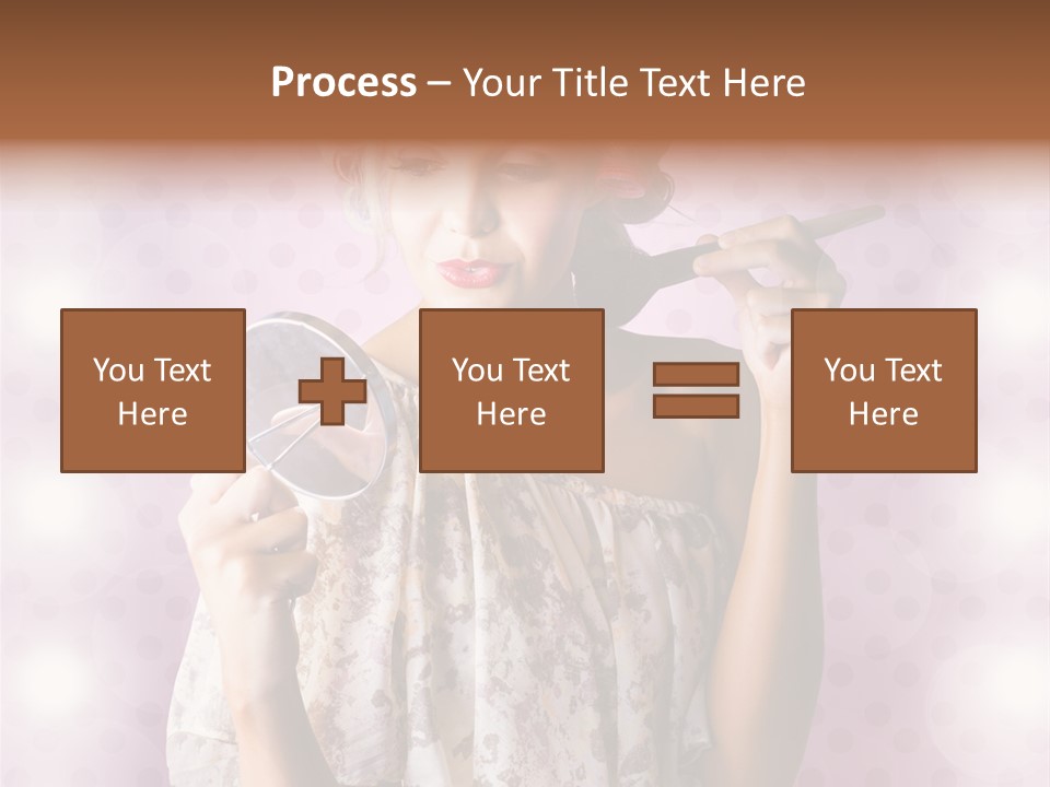 Pinup Care Hairdo PowerPoint Template