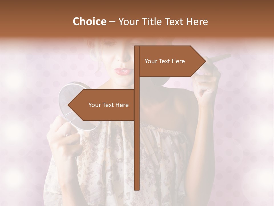 Pinup Care Hairdo PowerPoint Template