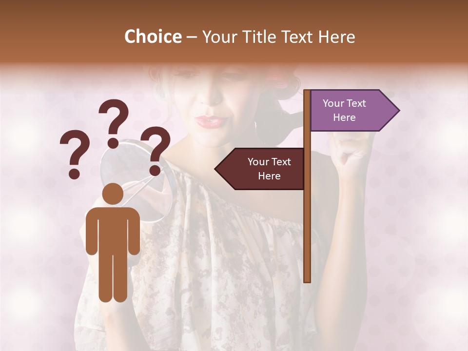 Pinup Care Hairdo PowerPoint Template