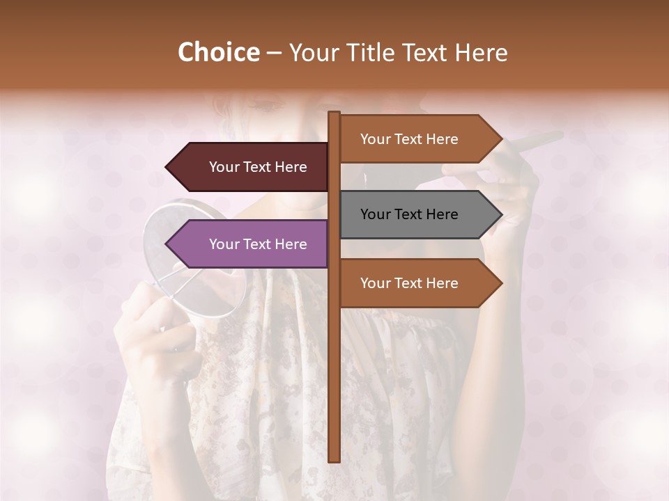 Pinup Care Hairdo PowerPoint Template