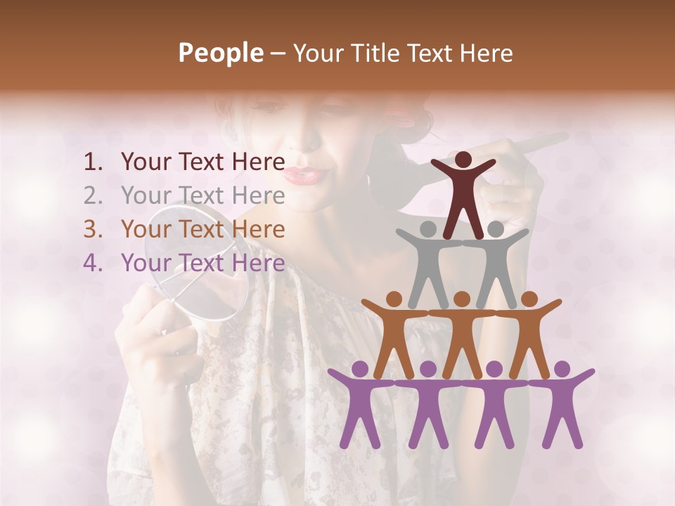 Pinup Care Hairdo PowerPoint Template