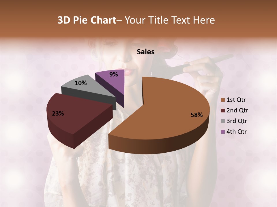 Pinup Care Hairdo PowerPoint Template