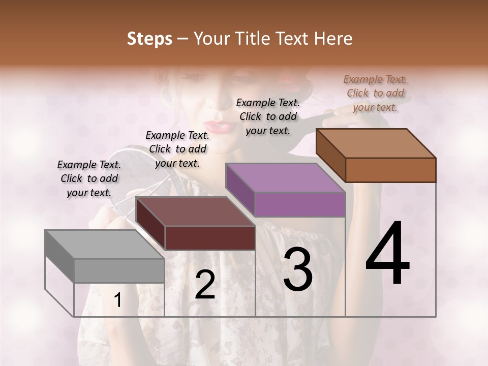 Pinup Care Hairdo PowerPoint Template