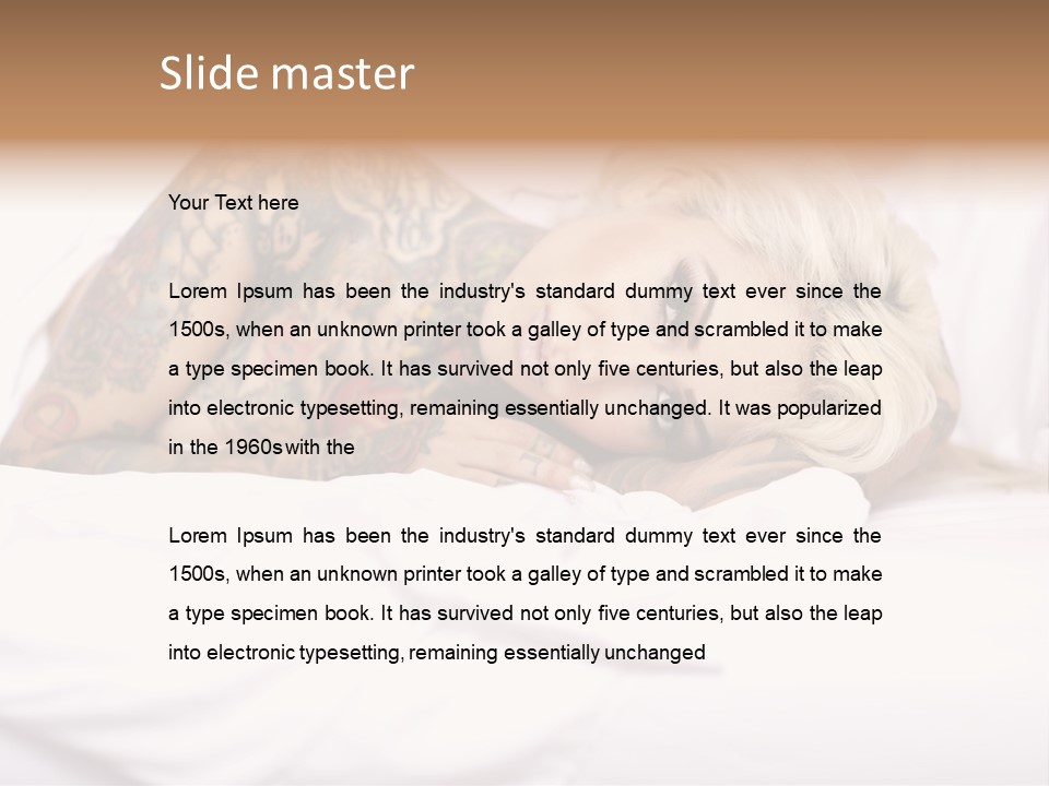 Relaxation Female Woman PowerPoint Template