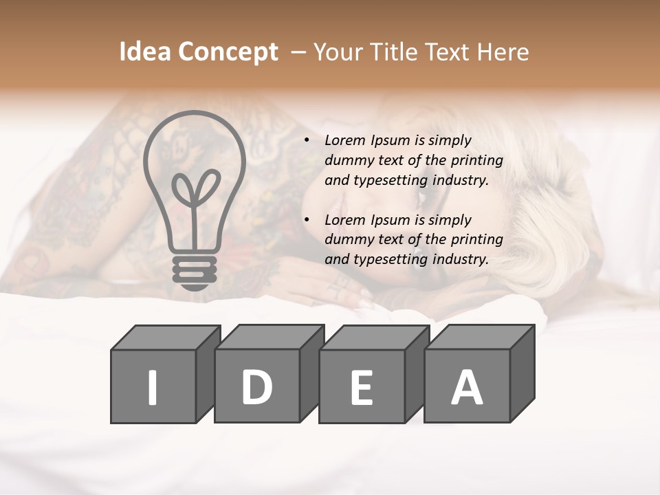 Relaxation Female Woman PowerPoint Template