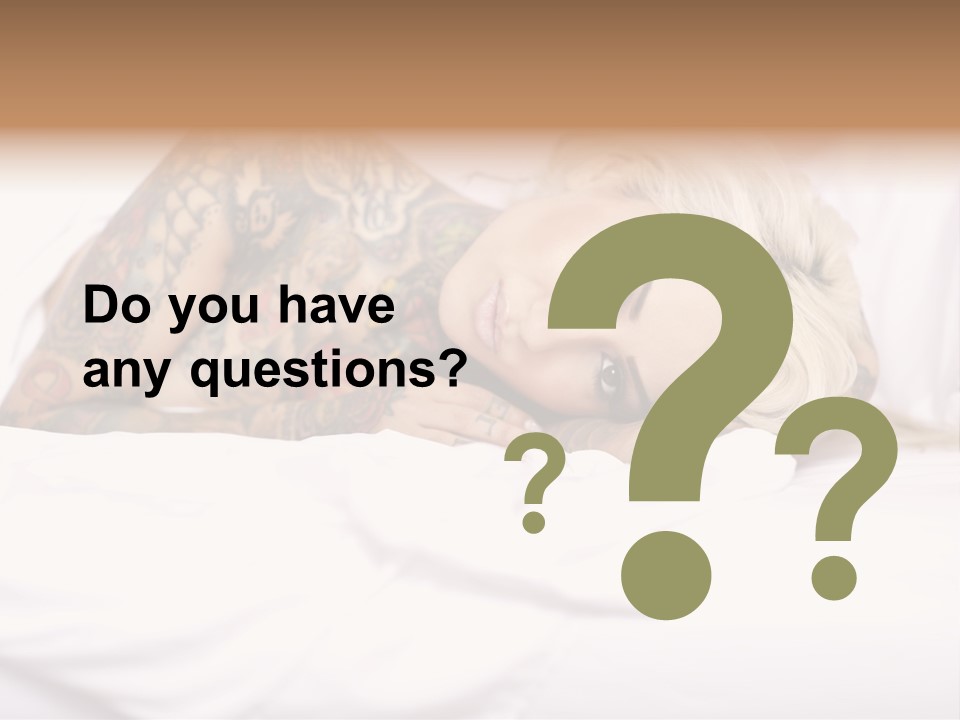 Relaxation Female Woman PowerPoint Template