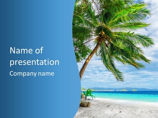 Tranquil Beach Sea PowerPoint Template