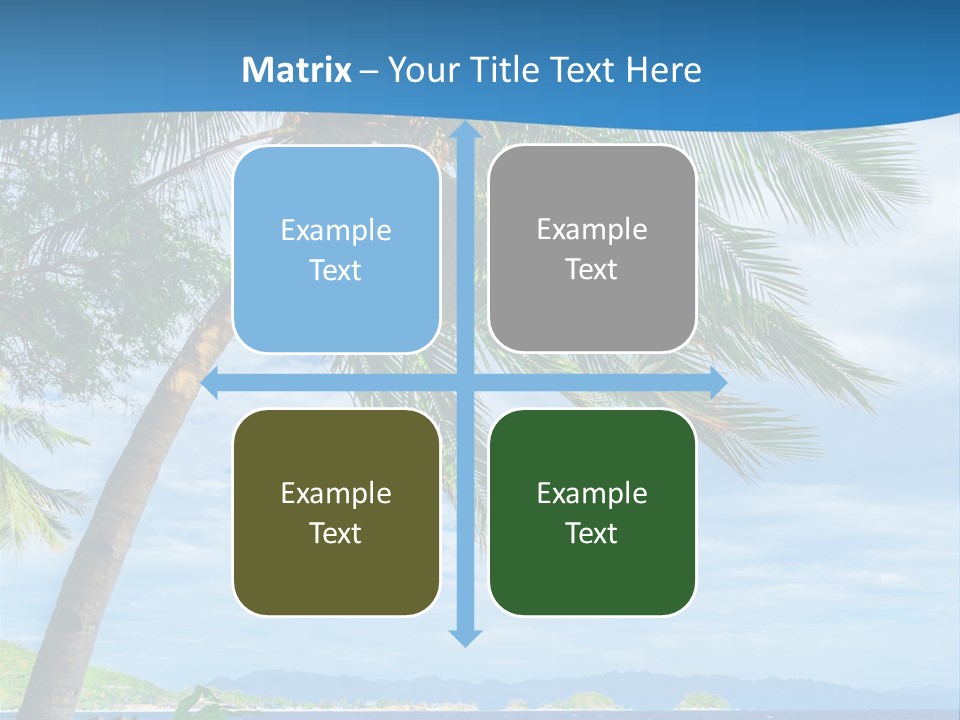 Tranquil Beach Sea PowerPoint Template